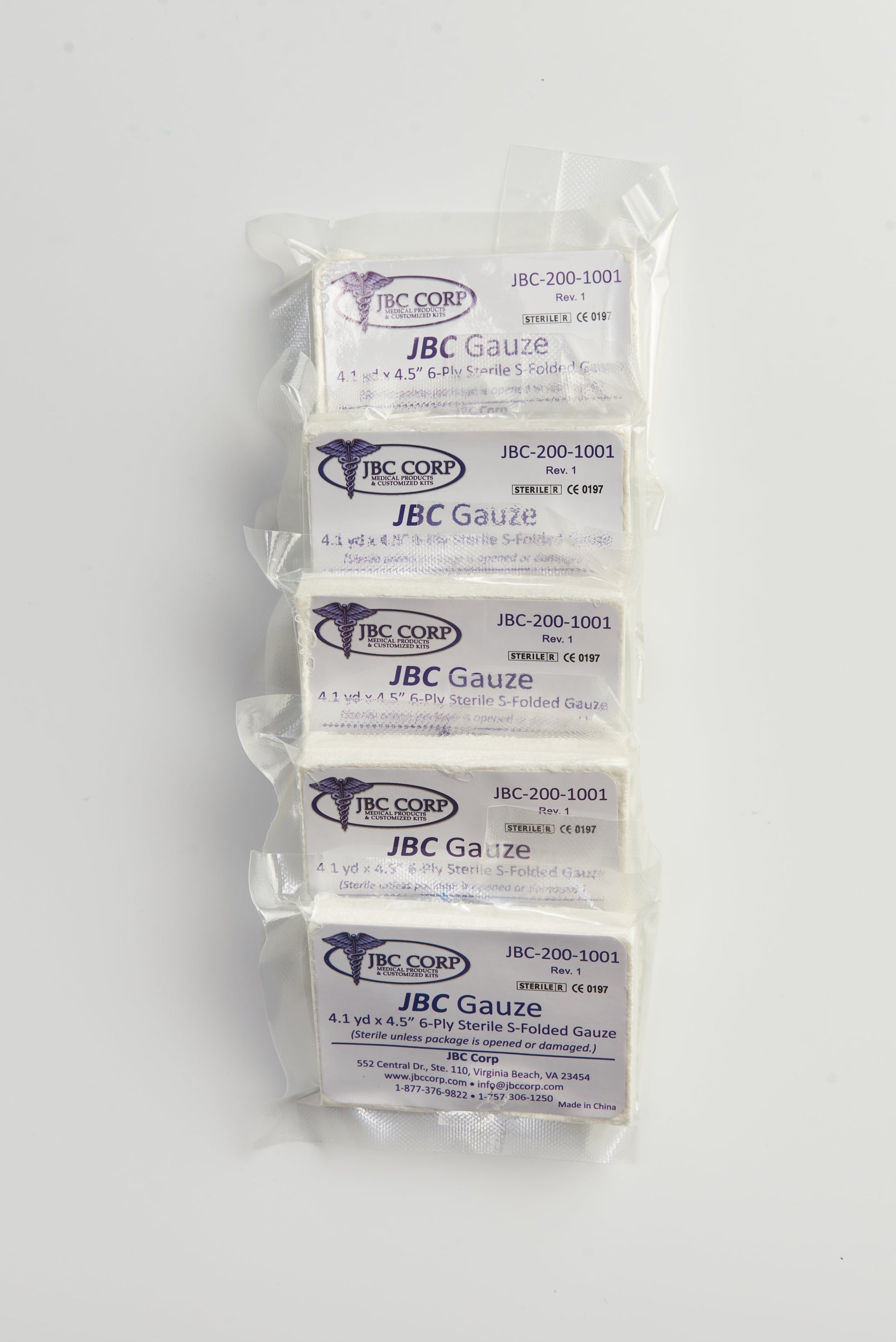JBC Compressed Gauze (5-Pack)