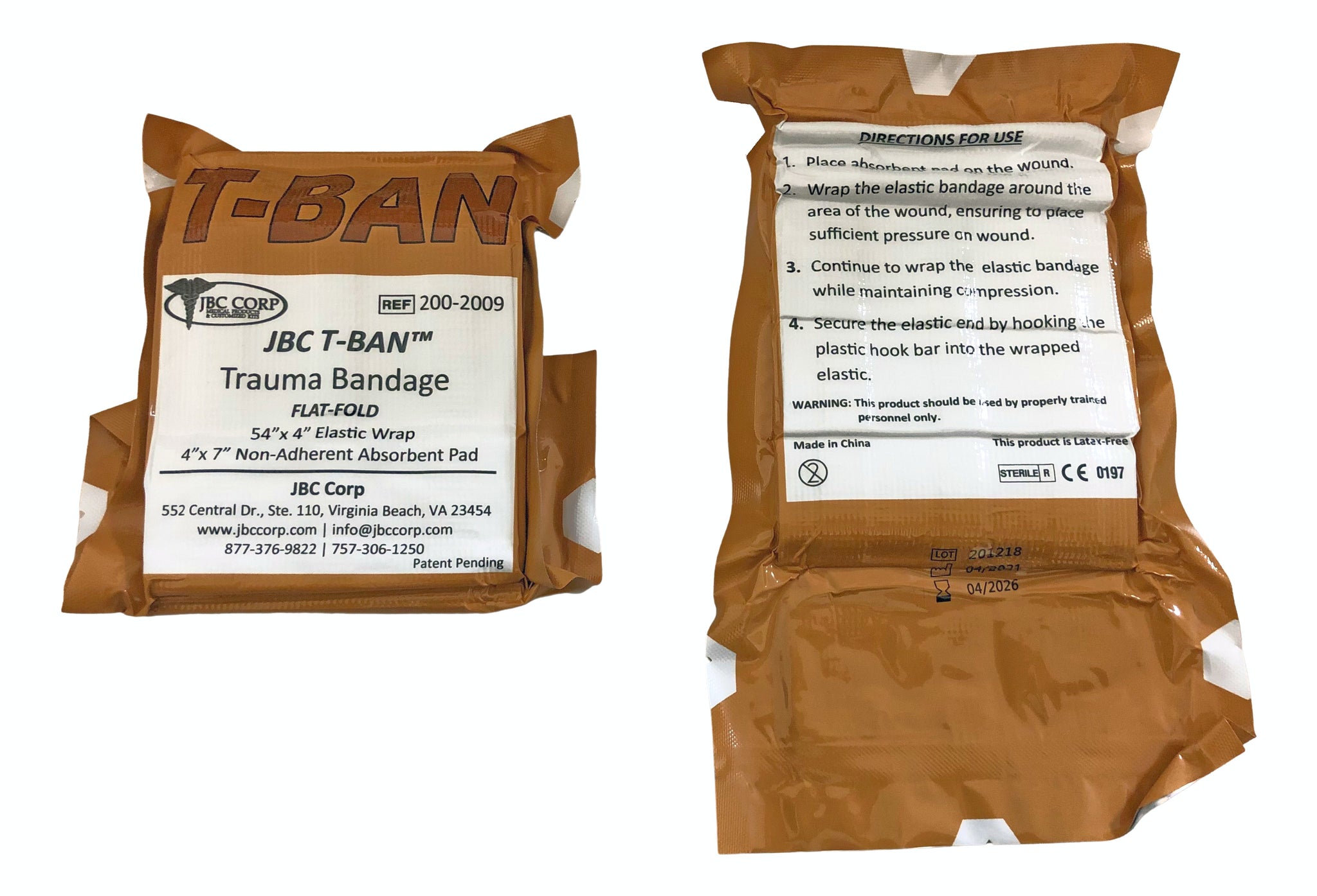 T-Ban Trauma Bandage (Case/25)