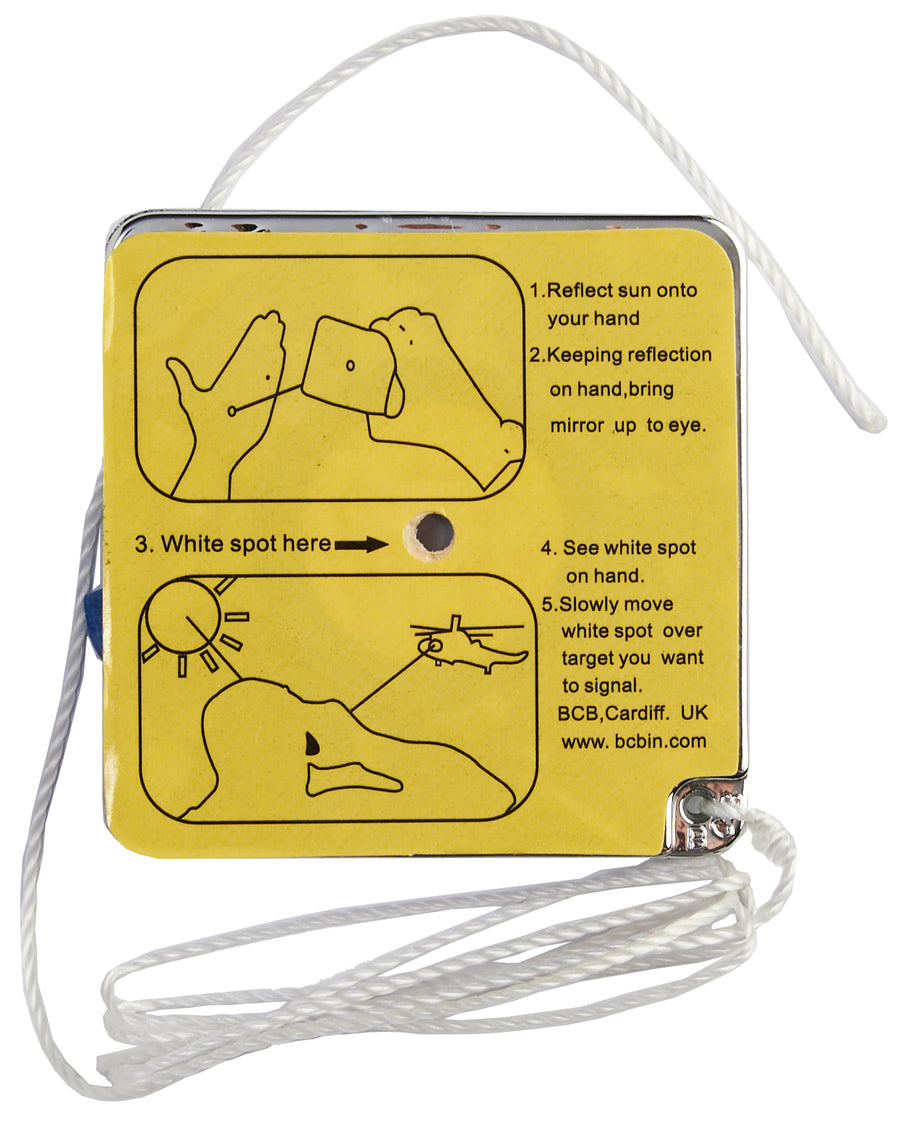 Bushcraft explorer Mayday signalling mirror packaging