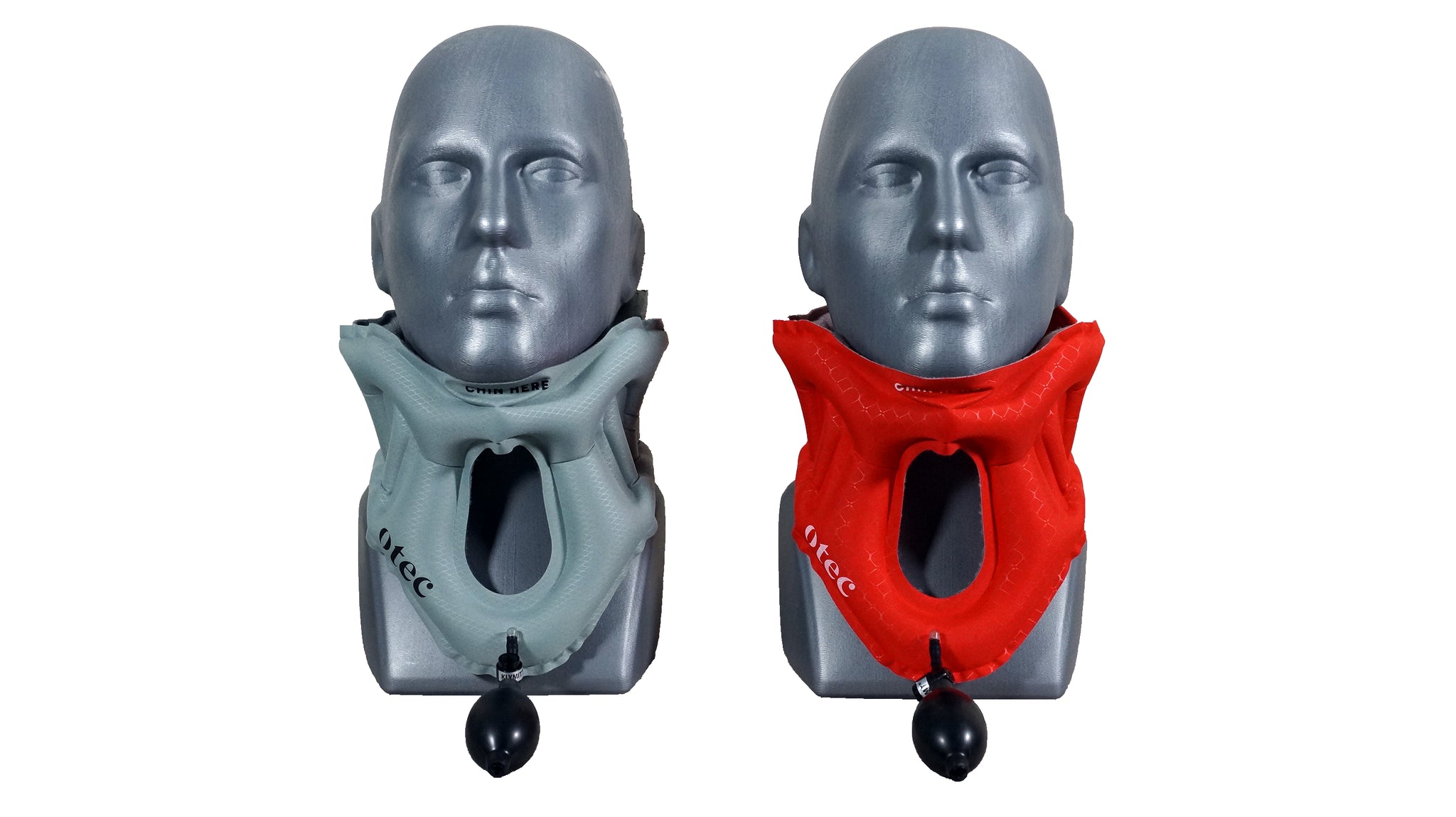 Front view of the AER Cervical Collar Inflated