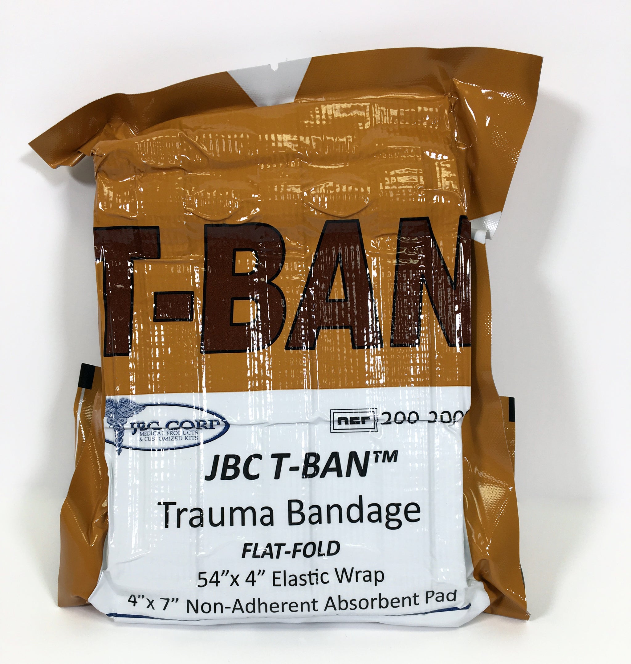 Trauma Bandage 54"x4" Elastic Wrap 4"x7" Non-Adherent Absorbent Pad